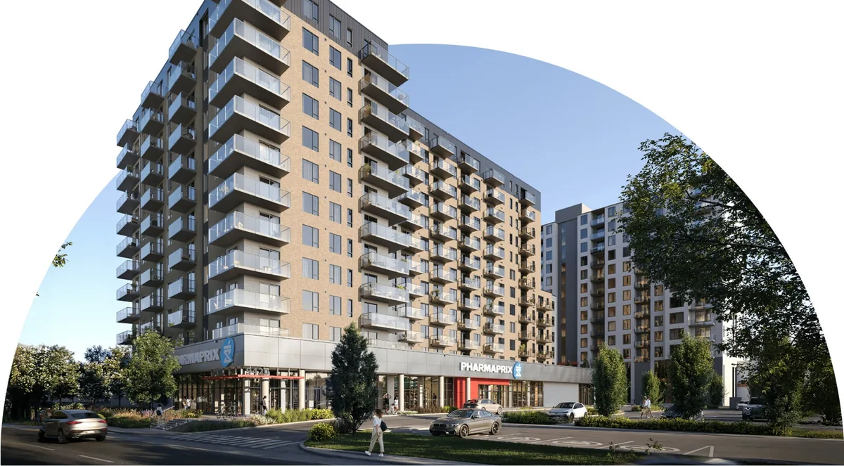 Faubourg Lacordaire phase IV, immeuble de 208 logements sur 12 étages à Saint-Léonard