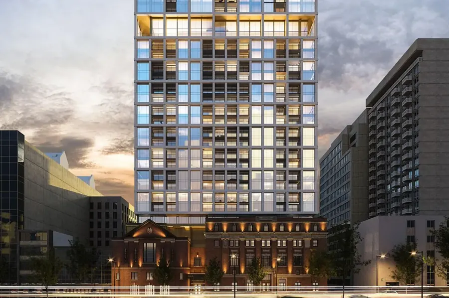 Le MAA, tour de 300 logements sur 32 étages rue Peel au centre-ville de Montréal
